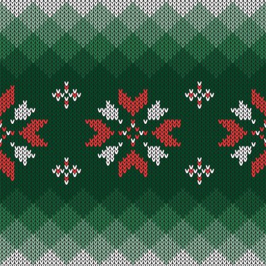 Noel örme desen. Geometrik soyut seamless modeli. Kazak, eşarp, yorgan ya da giysi doku için tasarım. Vektör çizim.