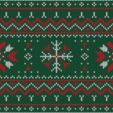 Noel örme desen. Kış geometrik seamless modeli. Kazak, eşarp, yorgan ya da giysi doku için tasarım. Vektör çizim.