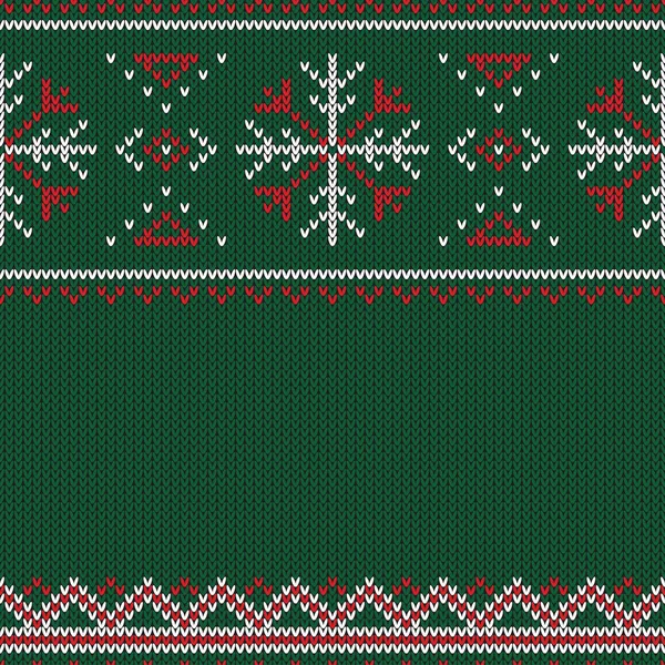 Рождественский Трикотаж Зимний Геометрический Бесшовный Рисунок Дизайн Свитера Шарфа Одеяла — стоковый вектор