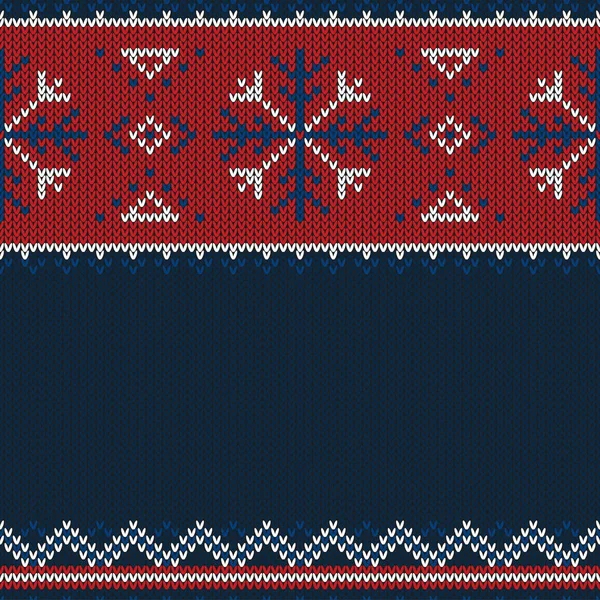 Boże Narodzenie Dzianiny Wzór Geometryczny Wzór Zima Projekt Dla Tekstury — Wektor stockowy