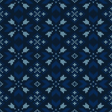 Noel örme desen. Kış geometrik seamless modeli. Kazak, eşarp, yorgan ya da giysi doku için tasarım. Vektör çizim.