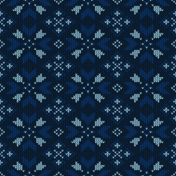 Weihnachten Strickmuster Winter Geometrisches Nahtloses Muster Design Für Pullover Schal — Stockvektor