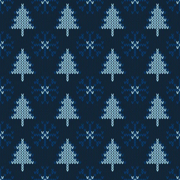 クリスマス ニット パターン 冬の幾何学的なシームレス パターン セーター スカーフ 布団や服のテクスチャのデザインします ベクトル図 — ストックベクタ
