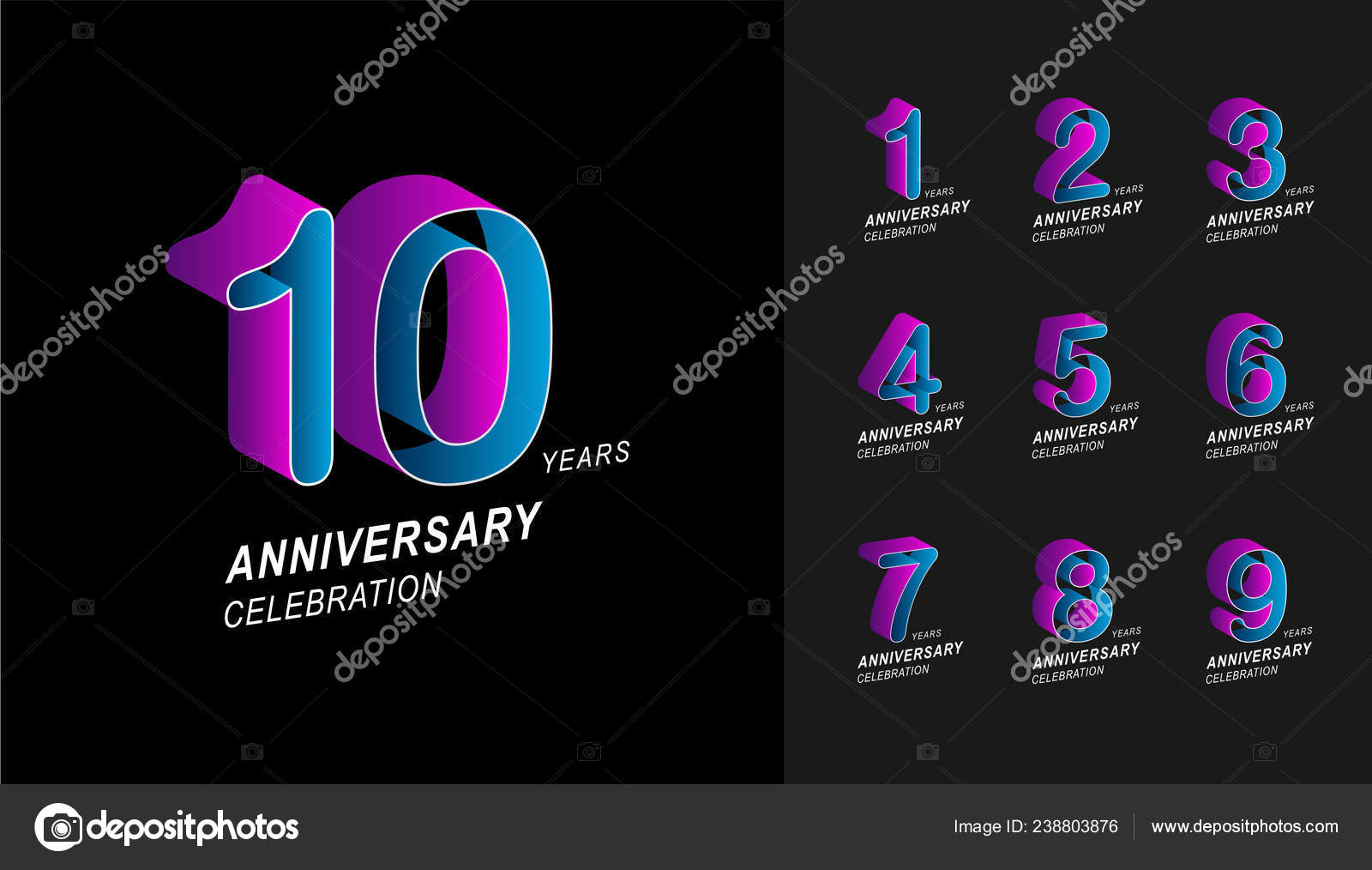 pix Company Anniversary Poster Design set anniversary logotype colorful anniversary celebration icons design company profile vector image by c koson photo gmail com vector stock 238803876