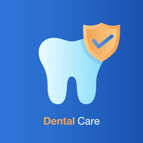 Concepto de cuidado dental. Buena higiene dental, prevención, control y tratamiento dental . — Archivo Imágenes Vectoriales