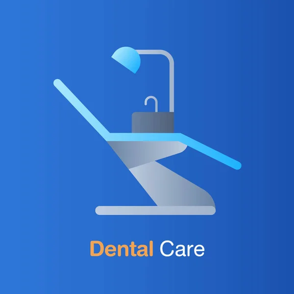 Concepto de cuidado dental. Equipos dentales, prevención, control y tratamiento . — Archivo Imágenes Vectoriales