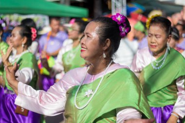 Tayland Haziran 16: Phitakhon festival Phitakhon maskeleri ve dans festivali ve uluslararası maskesi: loei Tayland il 16 Haziran 2018 üzerinde göstermek için