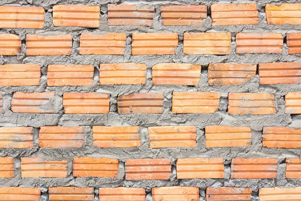 夹住砖墙面板由砖和砂浆 混凝土粘结剂的介质组成 — 图库照片