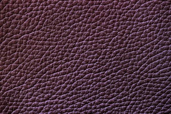 Textur aus echtem Leder, Granatfarbe, Hintergrund, Oberfläche — Stockfoto