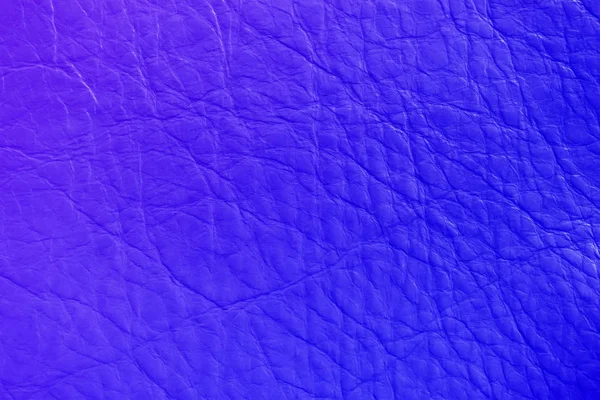 Texture of genuine leather, violet blue color, background, surface. For your backdrop, with copy space — Stock Photo, Image