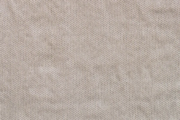 Бежево-сіра бавовняна тканина, ткана текстура полотна, візерунок для тла — стокове фото