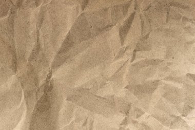 Kırışık kağıt. Geri dönüşümlü malzeme, doku, eski karton, arkaplan