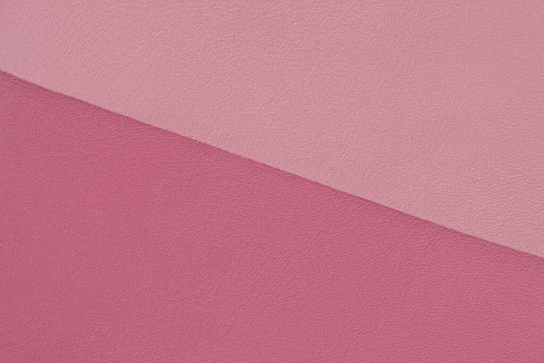 本革の質感 ピンク色の2種類の色合い ファッショナブルな現代的な背景 コピースペース — ストック写真