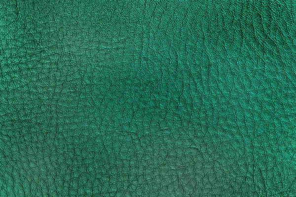 Texture Cuir Véritable Gros Plan Couleur Vert Vif Fond Tendance — Photo