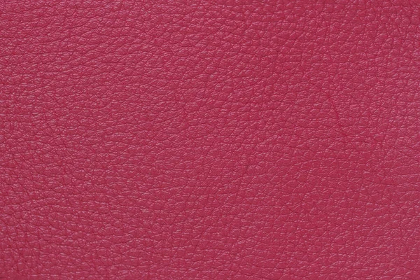 Tekstura Oryginalnej Skóry Zbliżenie Odcień Mody Bordowy Czerwony Kolor Matowa — Zdjęcie stockowe