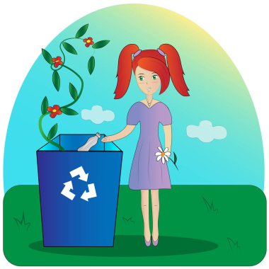 kız tanka çöp atar