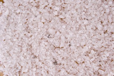 Deniz tuzunun beyaz pirinç arka planı