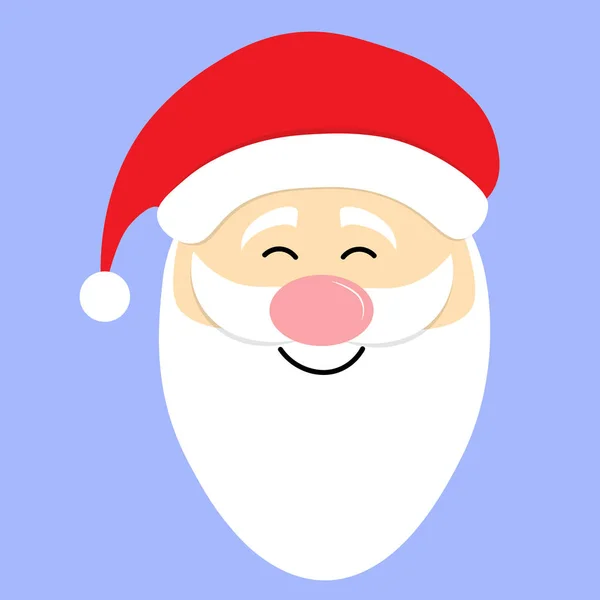 Santa Claus cara de cerca — Archivo Imágenes Vectoriales