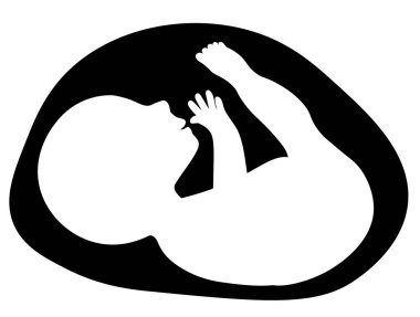 Ultrason makinesindeki bir çocuk.