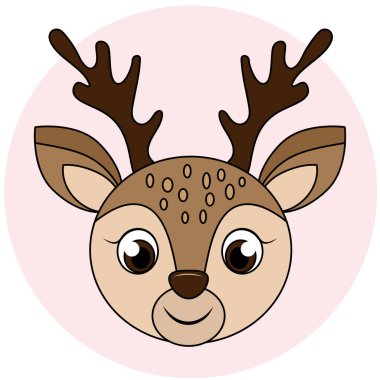 Çizgi film geyiği kafası.