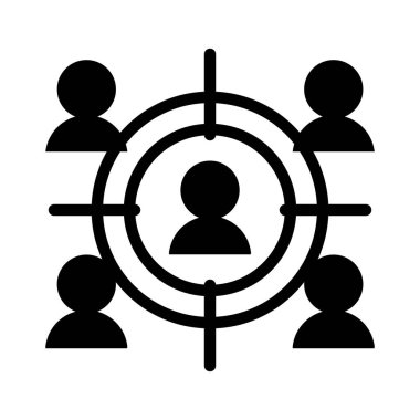 Adayların ana hatları belirleniyor ikon vektör tasarımı web ya da mobil uygulama için iyi