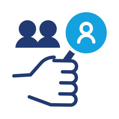 kafa avı renkli simge vektör tasarımı web ya da mobil uygulama için iyi