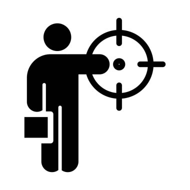 Katı simge vektör tasarımı web ya da mobil uygulama için iyi