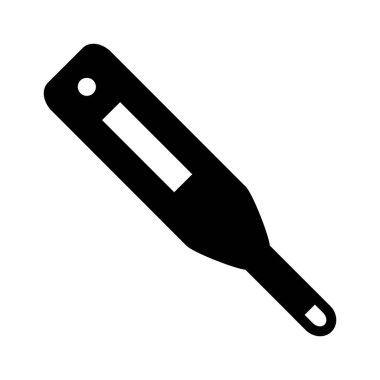 termometre katı simge vektör tasarımı web veya mobil uygulama için iyi