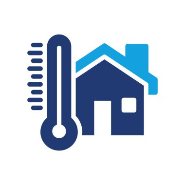 ev sıcaklığı renkli simge vektör tasarımı web ya da mobil uygulama için iyi