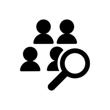 arama üyesi solik simge vektör tasarımı web veya mobil uygulama için uygun