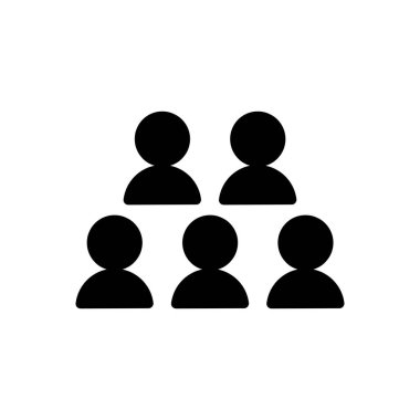 grup katı simge vektör tasarımı web ya da mobil uygulama için iyi