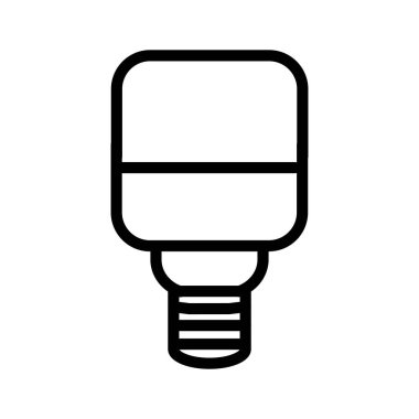 lider floresan ampul ana hatları simge vektör tasarımı web veya mobil uygulama için uygundur