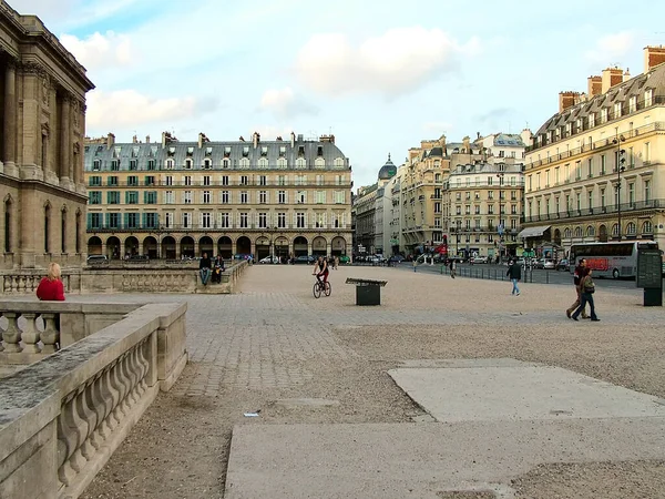 Париж Франция Октября 2005 Года Place Louis Слева Находится Часть — стоковое фото