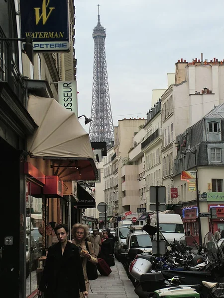 Parijs Frankrijk Oktober 2005 Een Kleine Straat Het Arrondissement Van — Stockfoto