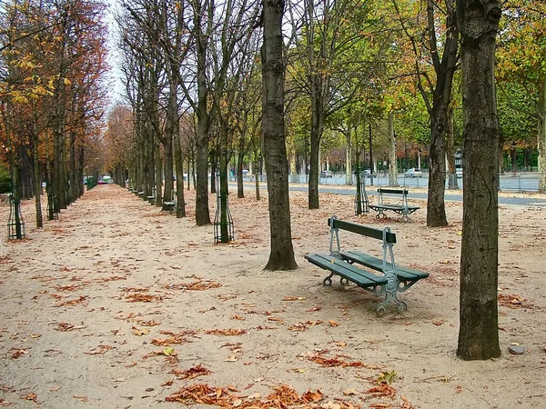 Widok Park Pól Elizejskich Paryż Francja — Zdjęcie stockowe