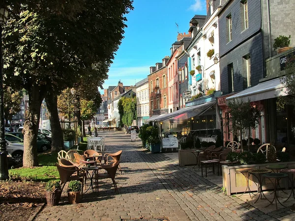 Honfleur France October 2005 Street Old Town North Normandy — Stock Photo, Image