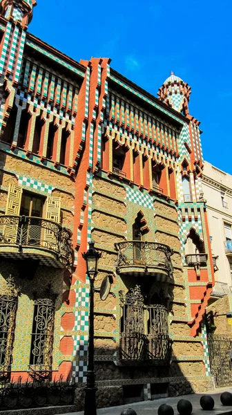 Barcelona España Septiembre 2015 Casa Vicens Gaudí Primera Gran Ciudad — Foto de Stock