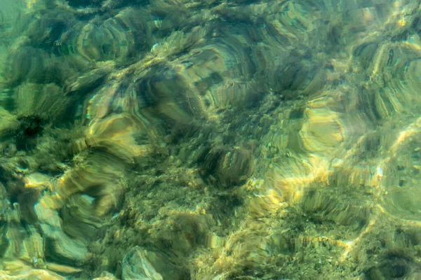 Die Oberfläche Des Meerwassers Textur Hintergrund Abstraktion — Stockfoto