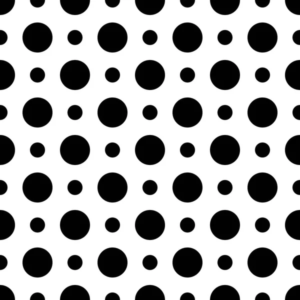 Motif Sans Couture Cercles Noirs — Image vectorielle