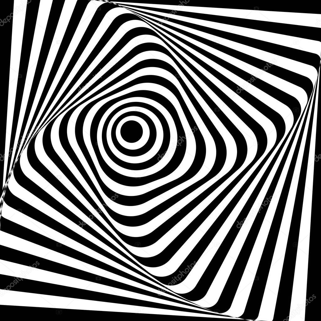 monochrome optical illusion
