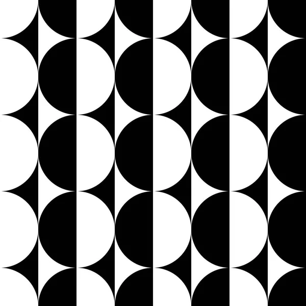 Parallel schwarzweißer Halbkreis — Stockvektor