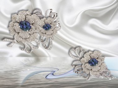 Herhangi bir iç tasarım modern fikirler. mücevher çiçekler Beyaz ipek ile 3D duvar kağıdı görsel olarak oda genişletin, hafif yer açmak ve iç iyi bir aksanıyla haline. Çiçek Tema - bu iç tasarım trend mı.