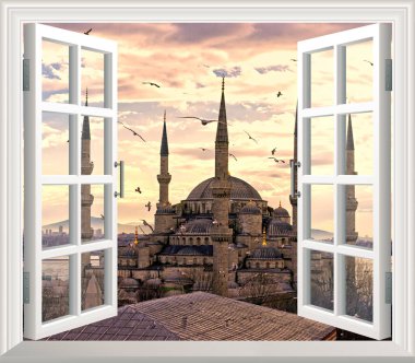 Güzel görünümü penceresinden Camii.