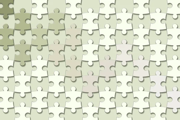 Wallpaper Jigsaw Puzzle Pieces Green Pastel Color Background — Stock Photo, Image