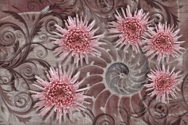 3 boyutlu duvar kağıdı dokusu, soyut tuval dokusunda serçe parmağı.