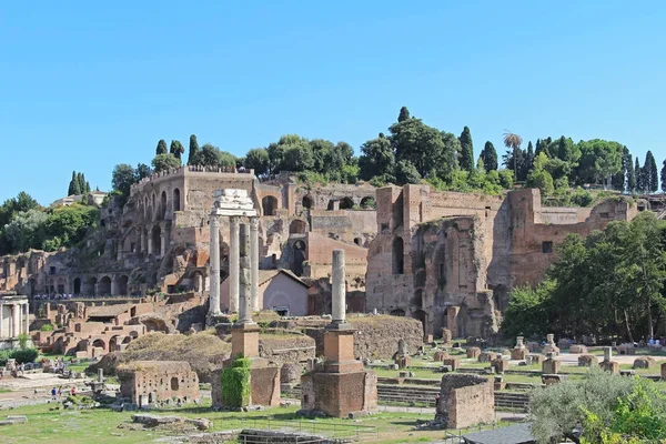 Rome Italië Europa Augustus 2015 Uitzicht Ruïnes Boog Van Septimius — Stockfoto