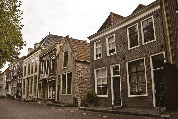 Typical  strret in the old town ZIERIKZEE  on Zeeland / Netherlands — Stock Photo, Image