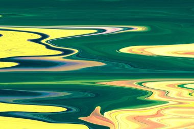 Yeşil ve sarı ile soyut arkaplan deseni