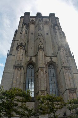 Hollanda Zierikzee 'deki eski Sint-Lievens-Mnster Kulesi' nden.