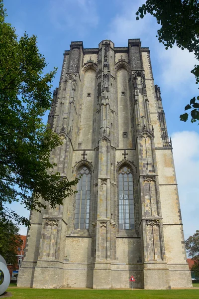 Část Staré Věže Sint Lievens Mnster Zierikzee Nizozemsko — Stock fotografie